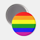 Gay Pride Rainbow Magneet (Voorkant / Achterkant)
