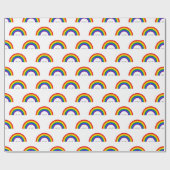 Gay Pride Rainbow met tekst 'Love is Love'. Cadeaupapier (Vlak)