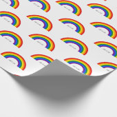 Gay Pride Rainbow met tekst 'Love is Love'. Cadeaupapier (Hoek)