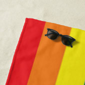 Gay Pride Rainbow Paint Strandlaken (In situ)