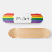 Gay Pride Rainbow Paint Thlek Flag Love Persoonlijk Skateboard (Horizontaal)