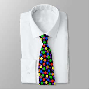 Gay Pride Rainbow Polka Dots Business Kantoor Stropdas