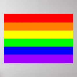 Gay Pride Rainbow-Poster (puur kleuren) Poster
