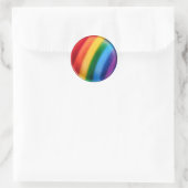 GAY PRIDE —RAINBOW RONDE STICKER (Tas)