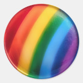 GAY PRIDE —RAINBOW RONDE STICKER (Voorkant)