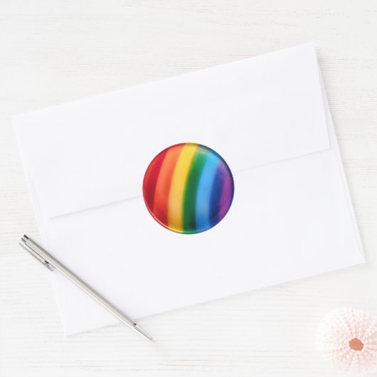 GAY PRIDE —RAINBOW RONDE STICKER (Envelop)