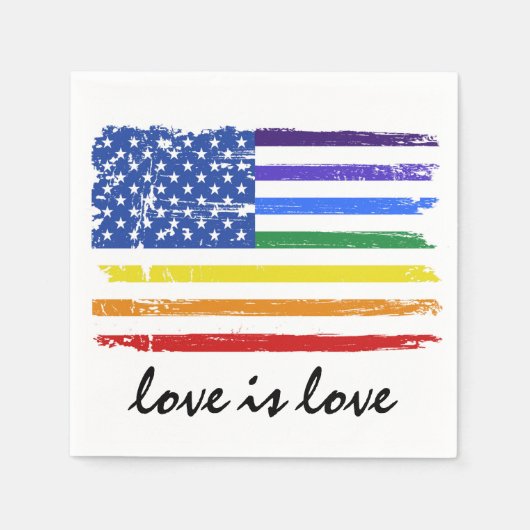 Gay Pride Rainbow Servet (Voorkant)