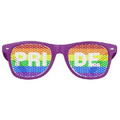 Gay Pride Rainbow Shades Retro Zonnebril (Voorkant)
