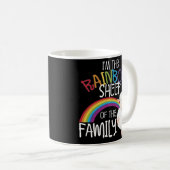 Gay Pride Rainbow Sheep Ally Coffee Mok LGBT Gift (Voorkant rechts)