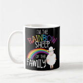 Gay Pride Rainbow Sheep Ally Coffee Mok LGBT Gift (Links)