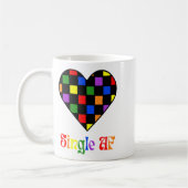 Gay Pride Rainbow Single Af Valentines Day Sarcas  Koffiemok (Links)