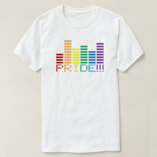 Gay Pride Rainbow Sound Bar 2013 T-shirt (Design voorkant)