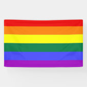 Gay Pride Rainbow Spandoek (Horizontaal)