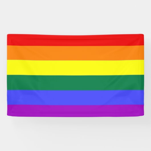 Gay Pride Rainbow Spandoek (Horizontaal)