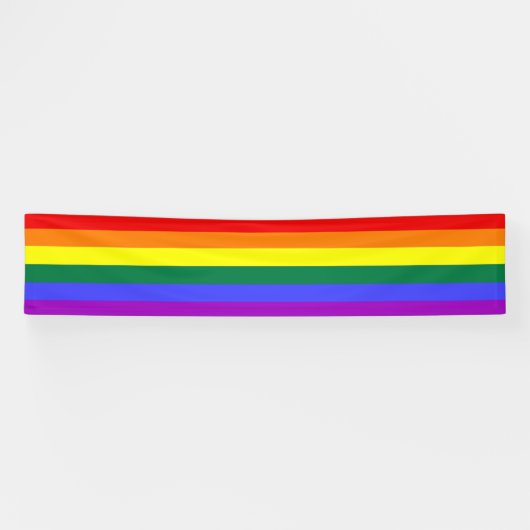 Gay Pride Rainbow Spandoek (Horizontaal)