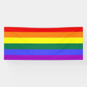 Gay Pride Rainbow Spandoek (Horizontaal)