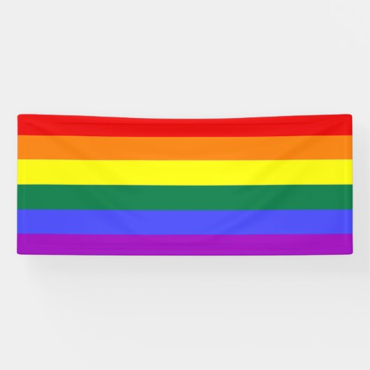 Gay Pride Rainbow Spandoek (Horizontaal)