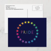 Gay Pride Rainbow Stars Briefkaart (Voorkant / Achterkant)