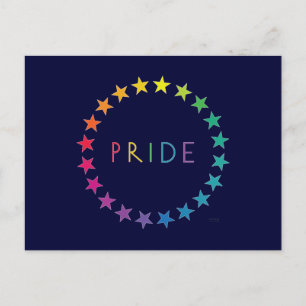 Gay Pride Rainbow Stars Briefkaart