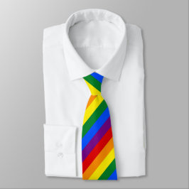 Gay Pride Rainbow Stripe Business Kantoor Stropdas