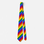 Gay Pride Rainbow Stripe Business Kantoor Stropdas (Voorkant)