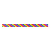 Gay Pride Rainbow Striped Satijnen Lint (Voorkant)