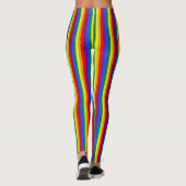 Gay Pride Rainbow Stripes Leggings (Achterkant)