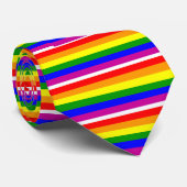 Gay Pride Rainbow Stropdas (Opgerold)