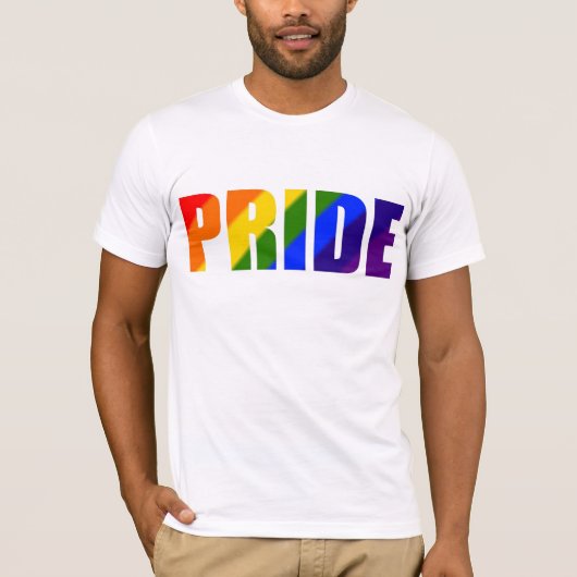 Gay Pride Rainbow T-Shirt (Voorkant)