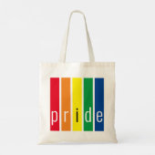 Gay Pride Rainbow Tote Bag (Achterkant)