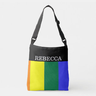 Gay Pride Rainbow Uniek Gepersonaliseerd Crossbody Tas