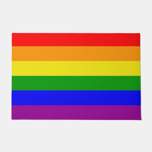 Gay Pride Rainbow-vlag Deurmat (Voorkant)
