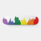 Gay Pride Rainbow-vlag met draaiende verf Persoonlijk Skateboard (Horizontaal)