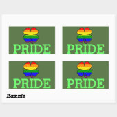 Gay Pride Rainbow vlag Shamrock Rechthoekige Sticker (Vel)
