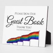 Gay Pride Rainbow Weddenschap Fotoplaat (Zijkant)