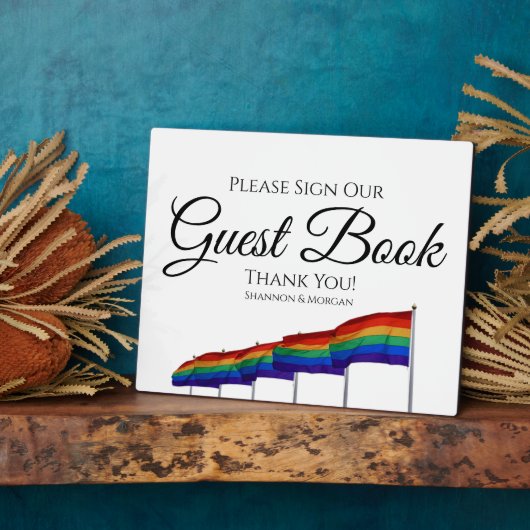 Gay Pride Rainbow Weddenschap Fotoplaat (Zijkant)