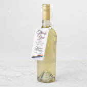 Gay Pride Rainbow Wedding Bottle Hanger Label (Schuin)