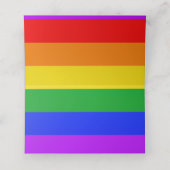 Gay Pride Rainbow Wedding Reserved Place Card Plaatskaartje (Binnenkant ongevouwen)