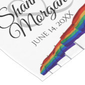 Gay Pride Rainbow Wedding Table Runner Korte Tafelloper (Hoek)