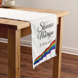 Gay Pride Rainbow Wedding Table Runner Korte Tafelloper