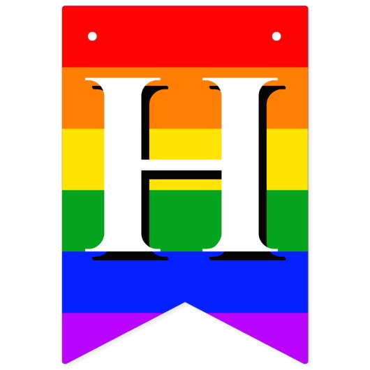 Gay Pride Rainbow Wedding Vlaggetjes (Tweede vlag)