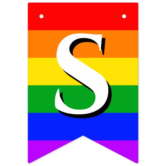 Gay Pride Rainbow Wedding Vlaggetjes (Eerste vlag)