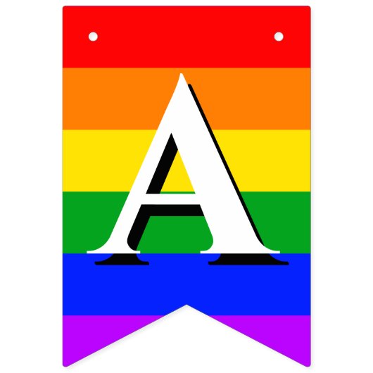 Gay Pride Rainbow Wedding Vlaggetjes (Derde vlag)