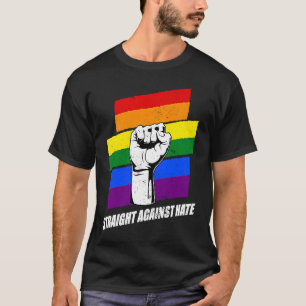 Gay Pride Rainbowflag recht against Hate T-shirt