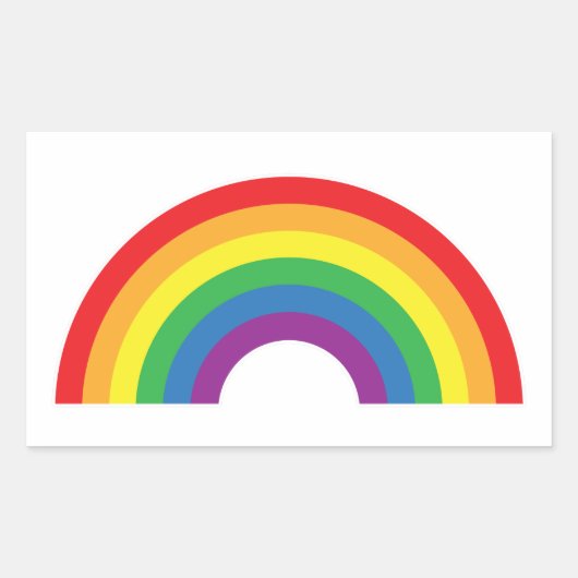 Gay Pride - Regenboog - Gay Pride Vlag Rechthoekige Sticker (Voorkant)