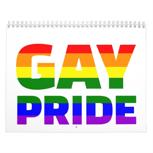 Gay pride regenboog kalender (Hoes)