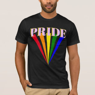Gay pride regenboog kleurrijke lgbt hbtq typografi t-shirt