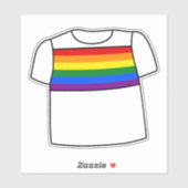 Gay Pride | Regenboog T-Shirt Sticker (Vel)