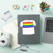 Gay Pride | Regenboog T-Shirt Sticker (iPad Cover)