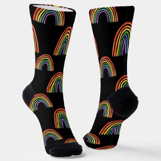 Gay pride regenboogkleurig LGBT Sokken (Gebogen)